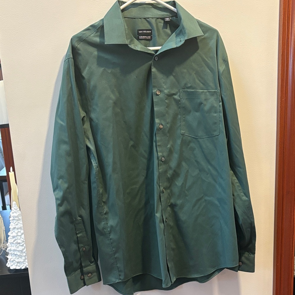 Van Heusen Olive Green Shirt